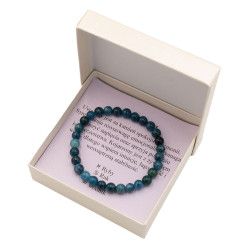 Bransoletka w pudełku [agat morski] - MF41052